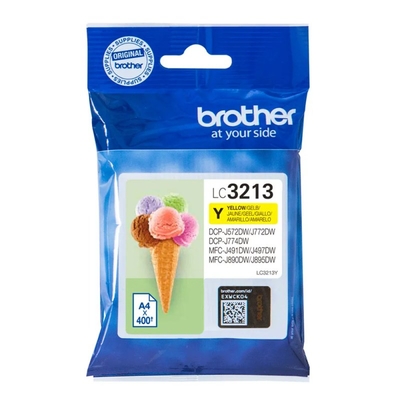 Συμβατό Μελάνι Brother LC3213Y Κίτρινο